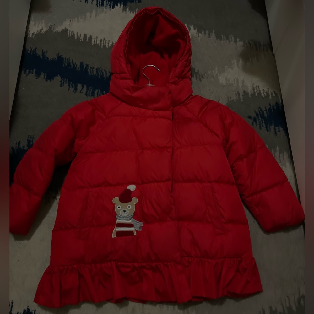 DAVE & BELLA - Red puffer jacket size 6y GIRLS